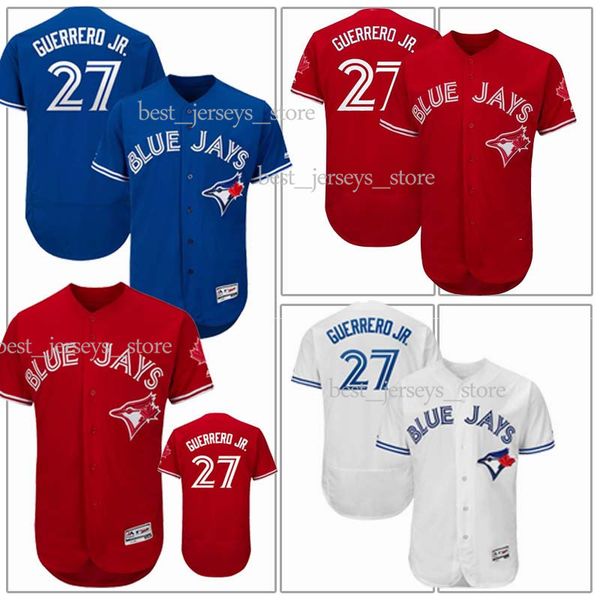 

27 Vladimir Guerrero Jr. 6 Marcus Stroman Baseball Toronto Jerseys Blue Jays 29 Joe Carter 20 JD 19 Jose Bautista jersey 2019