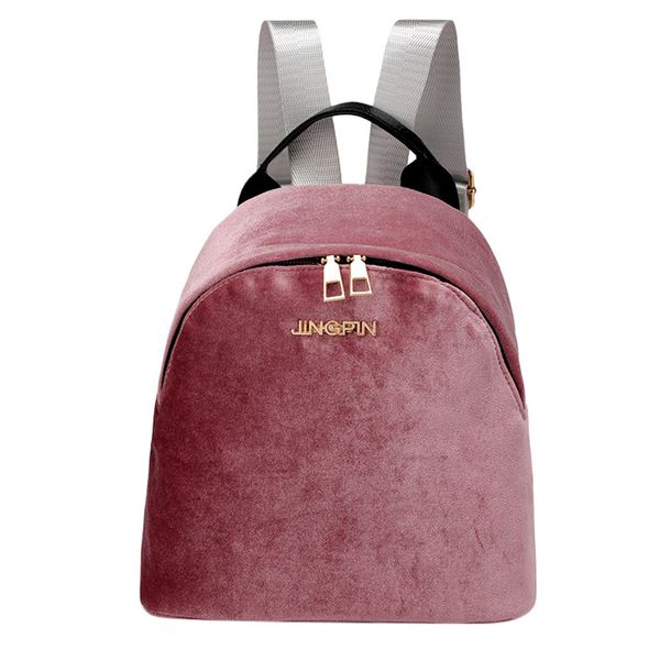 

5#suede women backpack fashion ladies solid color large capacity suede leather backpack women casual versatile shoulder bag