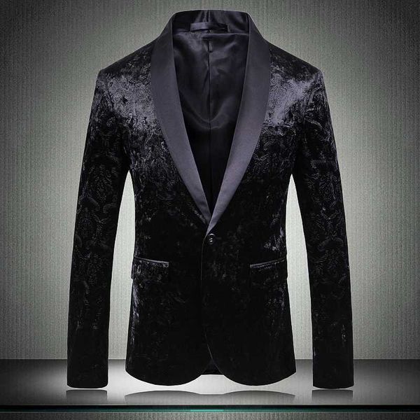 

новый мужской blazer роскошный однобортный velvet пром пиджаки мужчины плюс размер 5xl blazer party ночной клуб мужчина для парня, White;black