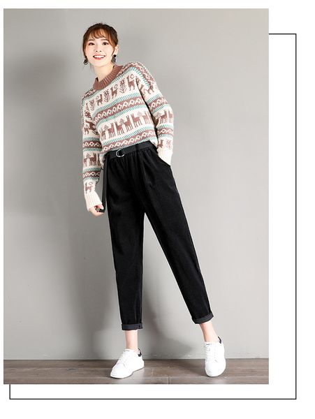 

jet black female new tide репы брюки вельвет и ноги, Blue