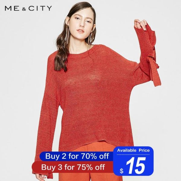 

me&city new wool knitted solid color sweater women pullovers spring winter basic sweaters elegant loose sweaters women, White;black