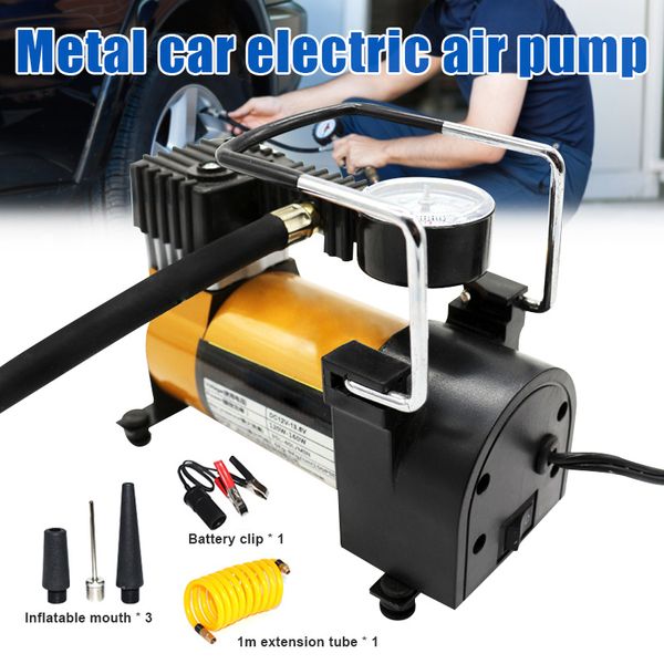 

portable car electric inflator pumps 12v 150psi tire inflator air compressor pumps universal for cars bicycles wheels xr