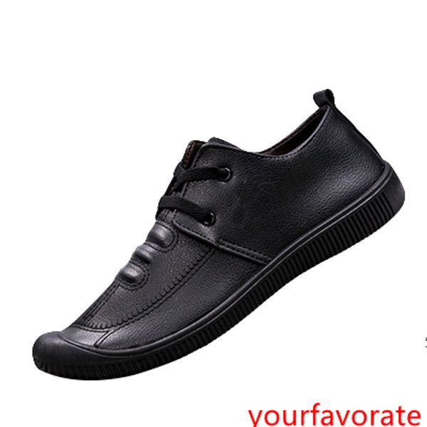 

mens autumn 2019 new korean version of the trend of a pedal shoes men soft bottom business leather men s shoes