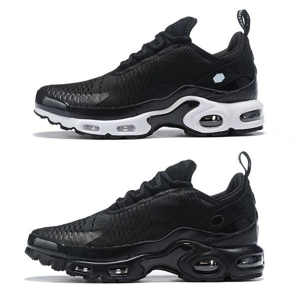 

2019 new running shoes og tn plus triple white black mens trainer sports sneakers size us 7-12