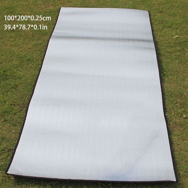 

double sided foldable waterproof aluminum foil mat outdoor travel beach mat sleeping mattress for camping hiking