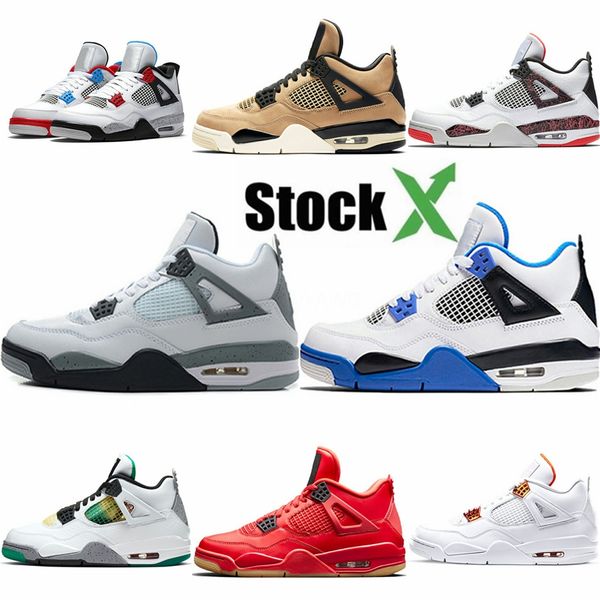 

with box new travis x 4 4s iv classic houston university blue sports basketball shoes for men 4s designer trainers sneakers size 7-13 #425