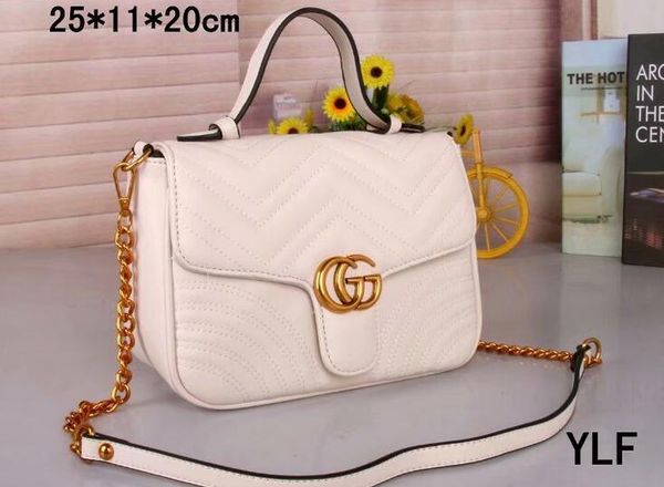 

New 2019 handbag genuine leather handbag women bag de ign women me enger bag with chain bol a feminina hip