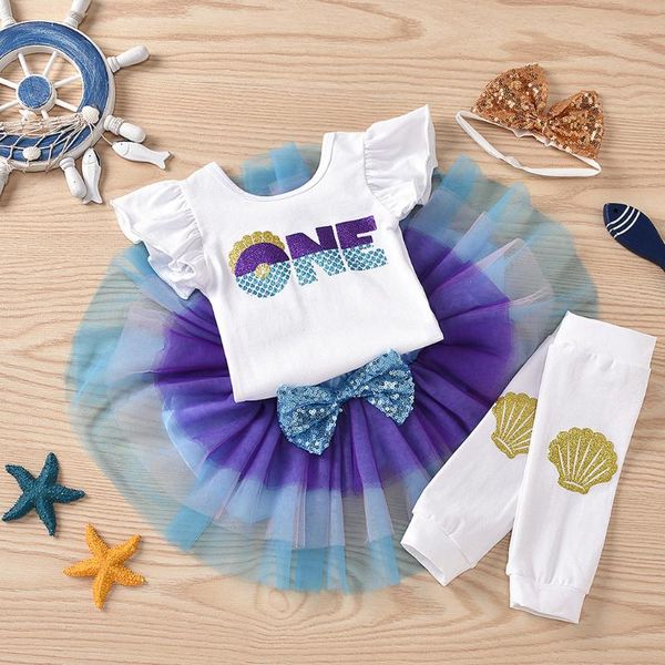 

toddler baby kid girls summer dress print romper tulle skirt princess set outfits baby girl clothes shorts dress set w10, White