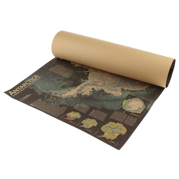 

world map antique vintage old style decorative educational poster print