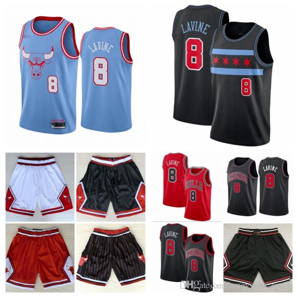 

мужчины молодежи чикаго быки zach lavine белый черный красный 19/20 swingman город editionjersey, Black;red