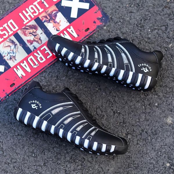 

pu leather women's sport shoes lightweight athletic shoes light weight female sneakers black running sports tennis b-335
