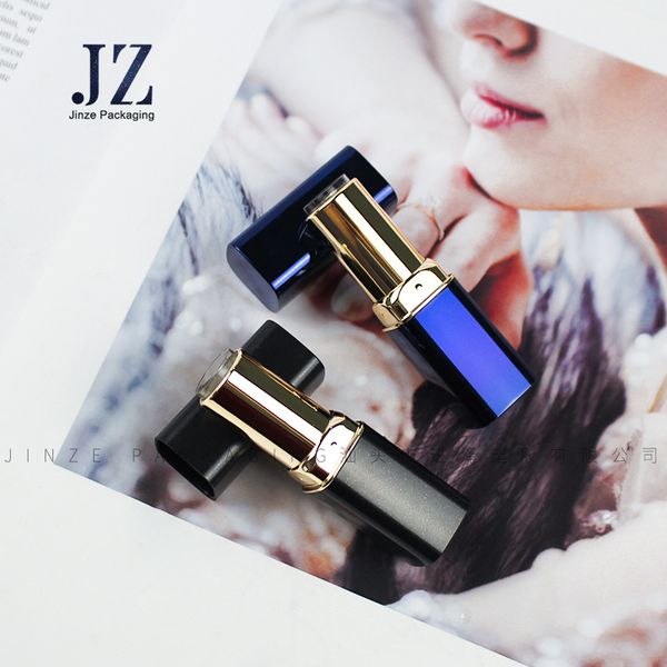 

10pcs blue/black square plastic lipstick tube holder diy lipstick making mold empty bottle