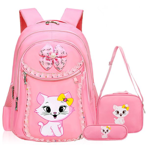 

fashion sweet cat girl's school bags cartoon pattern kid backpack children school backpack girl satchel bag pencil bags mochila