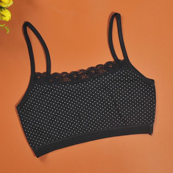 

5pc/lot girls solid color girls underwear for sport wireless small training puberty bras tanks vest, Camo