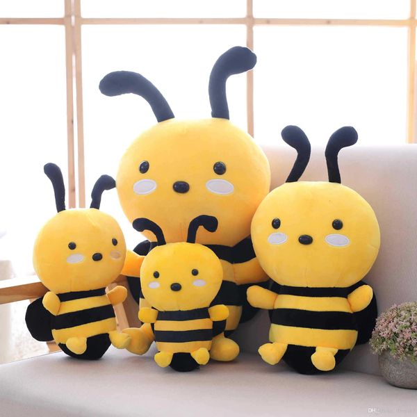 

funny miaoowa 20-30cm kawaii honeybee plush toy cute bee with wings stuffed baby dolls lovely toys for children appease
