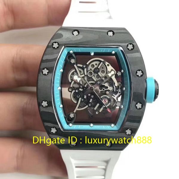 

Спортивные мужские часы Top AAAAA Luxury Track Limited Edition наручные часы Autoamatic сапфировое стекло NTPT углеродного волокна чехол резиновый ремешок швейцарские часы