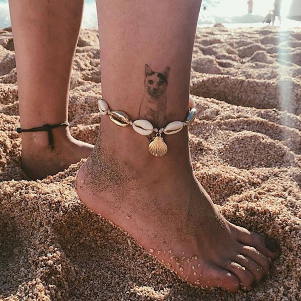 

europe and the united states popular explosions conch series shell anklet, Red;blue