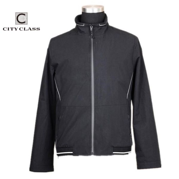 

city class spring autumn men's jackets coat casual unique popular design outwear slim fit jackets thin style 69087, Black;brown