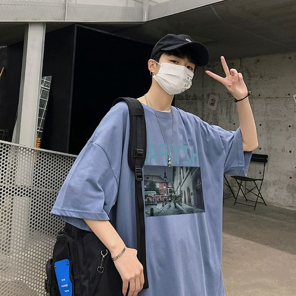 

summer ultra fire cec short-sleeved t-shirt loose korean wave of hip-hop clothing brand trend ins wild short-sleeve, White;black