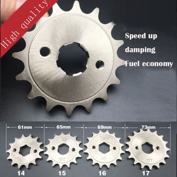 

for cg125 daelim vc125 vl125 vs125 motorcycle cg 125 front sprocket 14/15/16/17 teeth speed modification fuel economizer