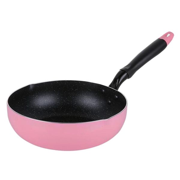

yihao 26см розового цвет non-stick без горшка крышка сковороды общего использования для газового и индукционных плит антипригарных сковород