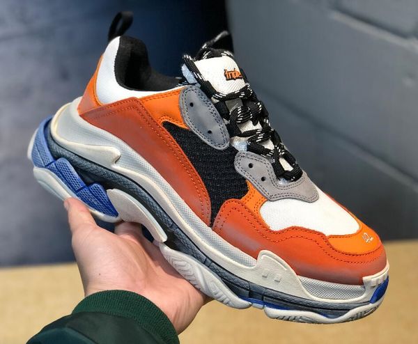 

Orange luxury triple de igner low make old neaker athletic port trainer men women lace up hoe port ca ual hoe