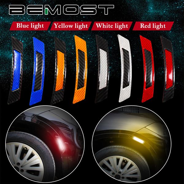 

bemost car reflective warning strip wheel rim eyebrow protective stickers styling for xf sportbrake/x-type/xf sv8/xk xj