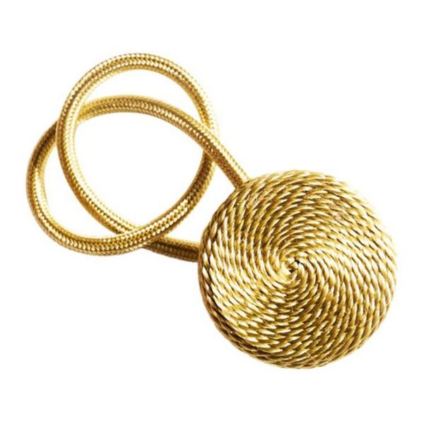 

1pc brief braided round curtain buckles europe style magnet curtains tieback magnetic curtain holder curtain accessories