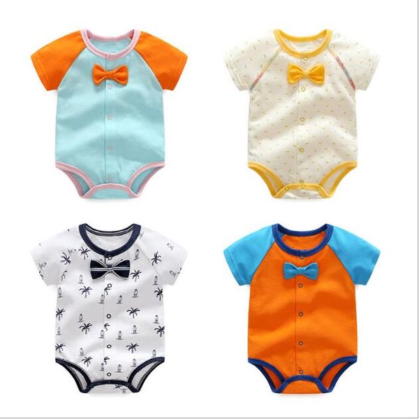 

новый бестселлер ребенка мешок пердят одежды лето мужчин и женщин треугольник hatchwear короткий рукав тонкий новорожденный один цельный лиа, Blue