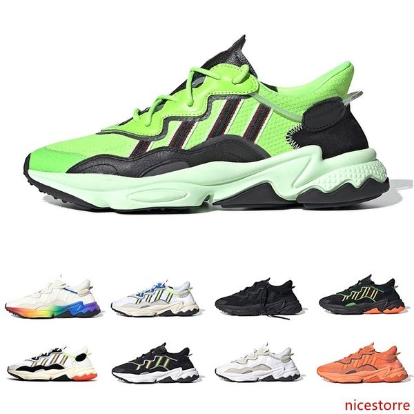 

3m reflective xeno ozweego for men women casual shoes era pack solar yellow triple black core black trainer sports sneakers ing