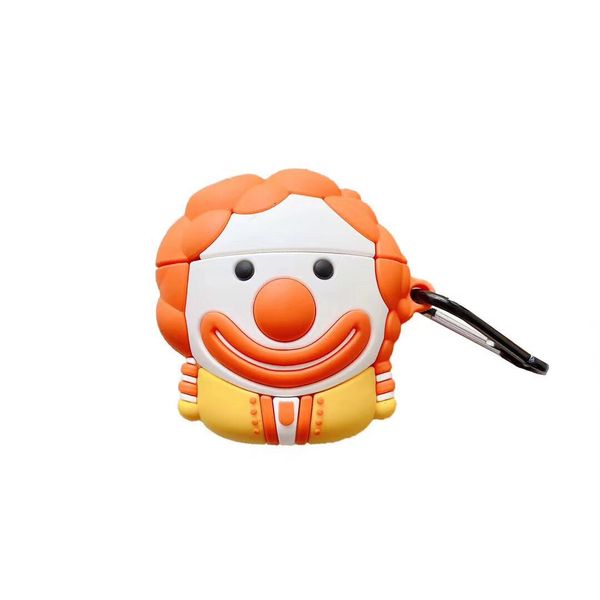 

mc фастфуд дизайнер марк наушники обложка для airpods 1 2 case подходит для apple, airpods airpods про с крюком