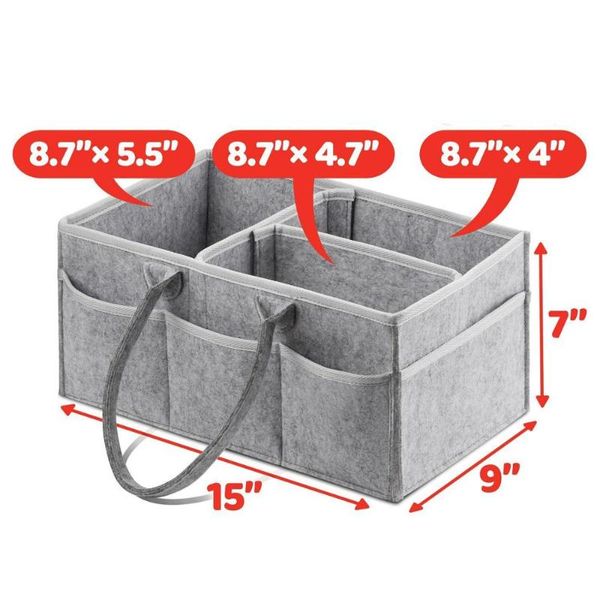 

складная войлок пеленка младенца изменение таблицы и автомобиль питомника essentials складские емкости пеленка младенца caddy органайзер пор