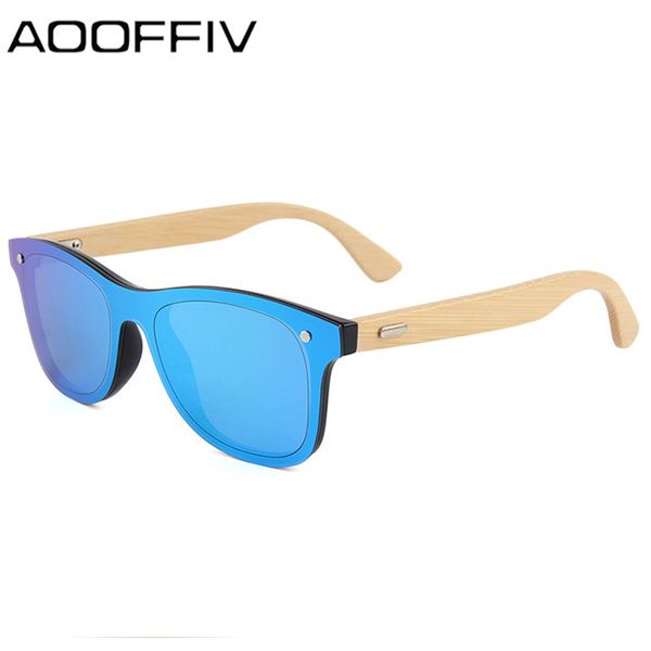 

aooffiv 2019 bamboo wooden polarized sunglasses men retro sun glasses women brand original wood glasses masculino, White;black
