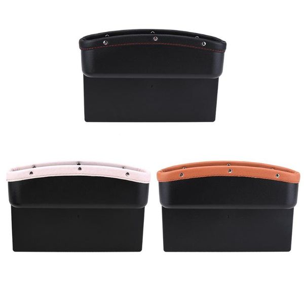 

universal leather leak-proof storage box car seat side gap pocket holder