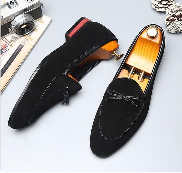 Men respirável British Autumn Casual Leather Fashion Tassel Dress Formal Oxfords Party Wedding Shoes W67 5655