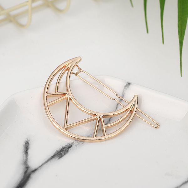 Hp031 Fashion Trend Exquisite Hairpin Metal Geometric Triangle
