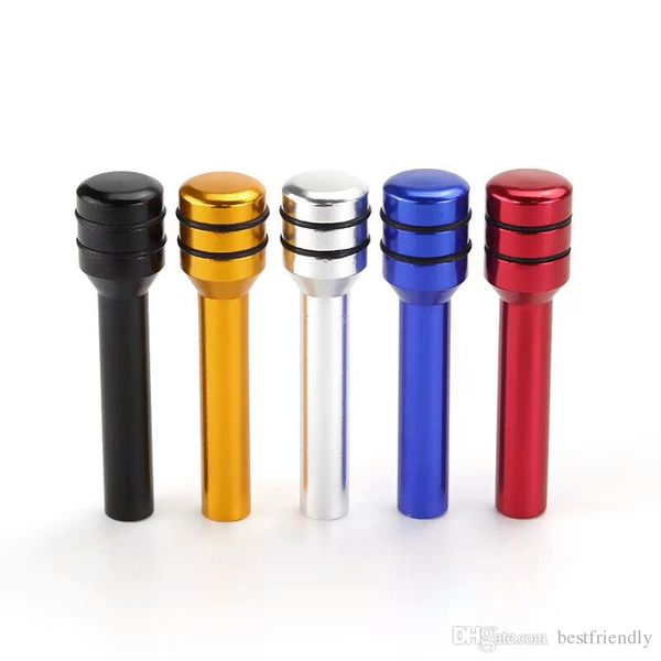 Pair Aluminum Alloy Universal Style Door Lock Knob Stick Pin Cap