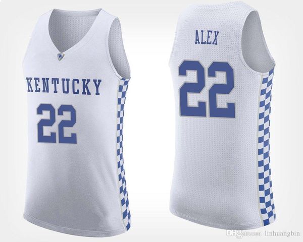 

alex poythress men's kentucky wildcats ej montgomery white dillon pulliam shai gilgeous-alexander blue stitched college basketball jers, Black