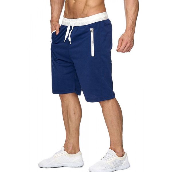 

new mens shorts run jogging sports fitness bodybuilding sweatpants male workout training brand knee length short pant 6color, White;black