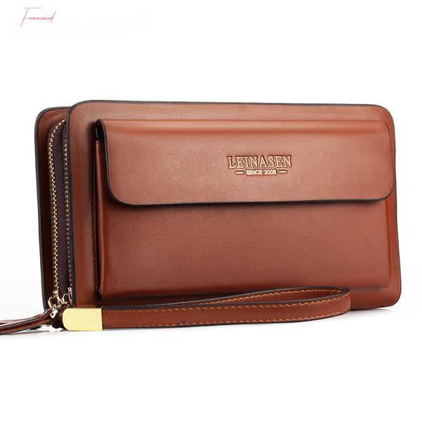 

pu leather men wallet 2019 new casual wallet men purse clutch bag wallet long design handbag large capacity for man, Red;black