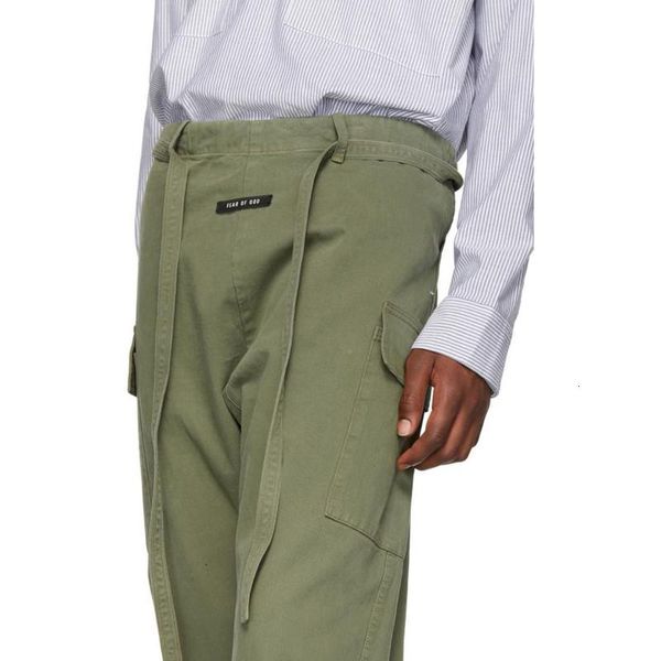 

2020 19ss fog отдыха брюки комбинезоны drawstring брюки sweatpants street casual сыпучие hip hop брюки спорт мода hfhlkz020, Black