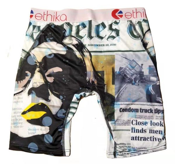 

sports pan ethika mens underwear boxer brief shorts luxur underwear casual short man breathable underwear cotton male gay boxers hombre, Black;white