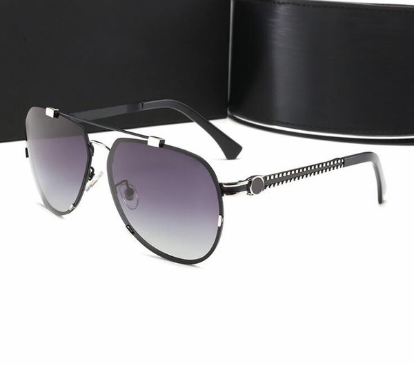 

2020 latest elling luxury designer men's designer sunglasses square luxury flat metal combo frame uv400 lens with box, White;black