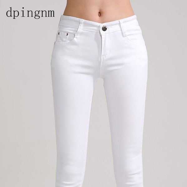 

elastic force jeans female denim pants candy color womens jeans donna stretch ms feminino skinny pants for women trousers 2018, Blue