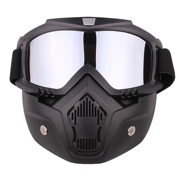 

universal bike motorcycle helmets goggles motorbike motor open face detachable vintage glasses
