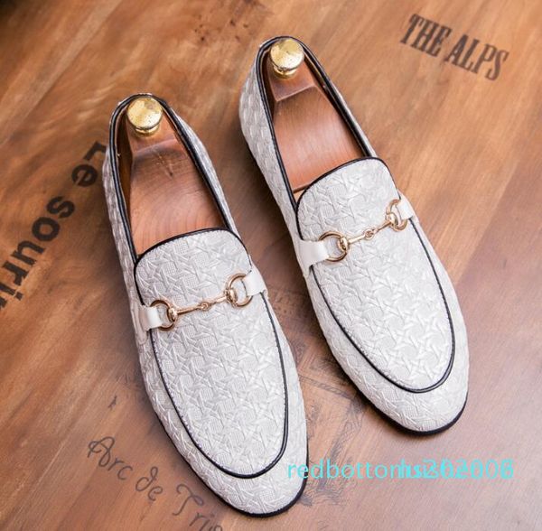 

new mens shoes mens loafers stylist metal button coloursmens designer shoes men luxury loafers 38-45 r06, Black