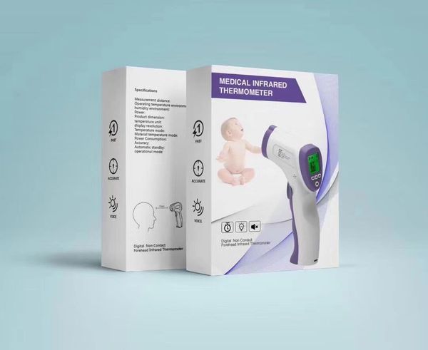 

forehead temperature gun non-contact infrared electronic thermometer original 8551 lcd thermometer gun daily spot