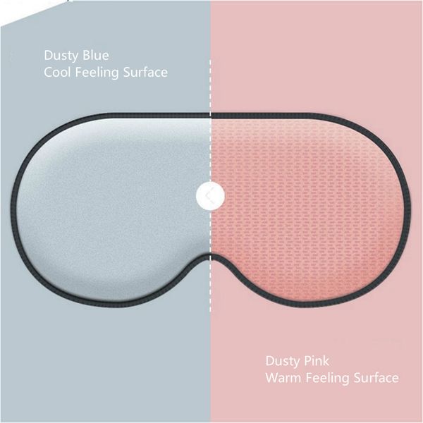 Großhandel Fashion Eyeshade für Reisen Rest Cool Warm Reversible Schlafmasken Milch Stoff Graphene Augenklappe