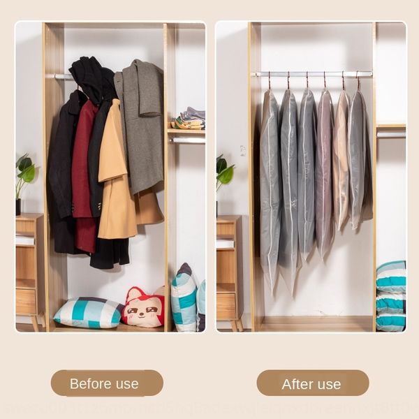 

hanging cloth bag hanging clothes dust cover household transparent large cloth cover fully enclosed clothes bag dust
