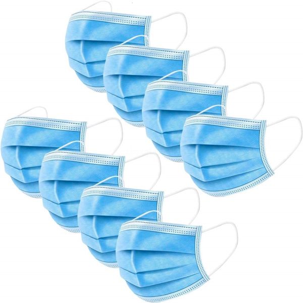 

in stock 3 layer nonwovens dustproof mouthblue dhl ship mask pollution health care masks ddiv